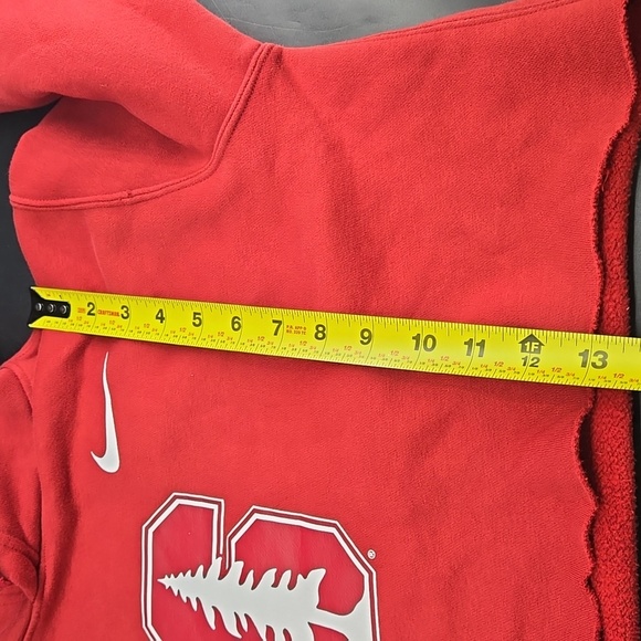 Nike Cropped Hoodie Stanford Fan Student Alumni Top L - Picture 8 of 9